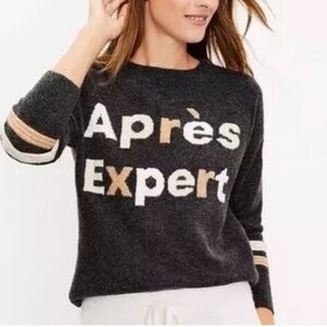Lou & Grey “Apres Expert” Crewneck Sweater Size XS